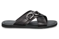 Discount Pantolette LEATHER BLACK (44) Herren Offene Schuhe
