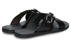 Discount Pantolette LEATHER BLACK (44) Herren Offene Schuhe