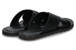 Sale Pantolette LEATHER BLACK Herren Offene Schuhe