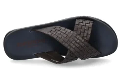 Online Pantolette LEATHER DARK BROWN (45) Herren Offene Schuhe
