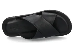 Sale Pantolette LEATHER BLACK Herren Offene Schuhe