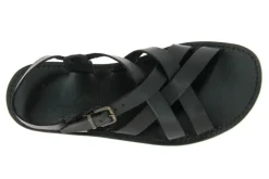 Fashion Sandale LEATHER BLACK Herren Offene Schuhe