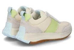 Hot Sneaker F-MODE FLOW FARBIC SUEDE LEATHER- lime mix Damen Sneaker