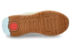 Hot Sneaker F-MODE FLOW FARBIC SUEDE LEATHER- lime mix Damen Sneaker