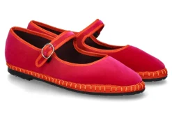 Best Riemenballerina NANA SAMT- pink/orange Damen Ballerinas
