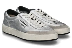 Best Ghoud Herren- Sneaker LIDO_BR LAMINATED LEATHER- silber/schwarz Herren Sneakers