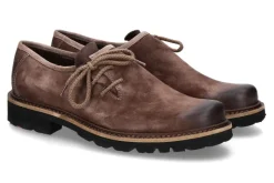 Fashion Haferlschuh XAVER OLIVER SUEDE- dunkelbraun Herren Schnürer | Trachtenschuhe