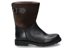 Hot Stiefel gefüttert SENNERIN SCHWARZ VELOUR BRAUN Damen Stiefel | Warmfutter