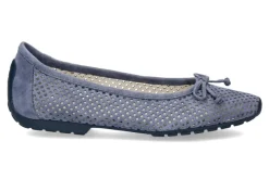 Clearance Ballerina PERFORATO CAMOSCIO JEANSBLU Damen Ballerinas
