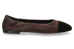 Clearance Ballerina GIORGIA CAMOSCIO- schwarz/dunkelbraun Damen Ballerinas