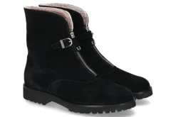 Discount Stiefelette gefüttert CAMOSCIO NERO Damen Stiefel