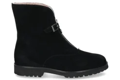 Discount Stiefelette gefüttert CAMOSCIO NERO Damen Stiefel